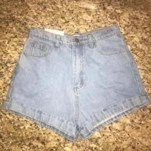 Light Wash Jean Shorts
